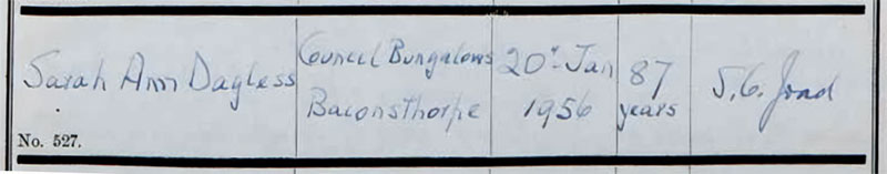 Lonmg Sal burial record Jan1956